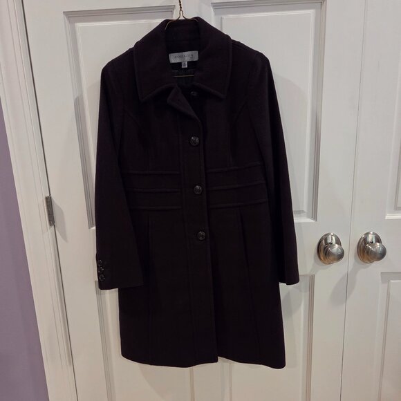 Anne Klein Cashmere Wool Blend Coat - Picture 1 of 6